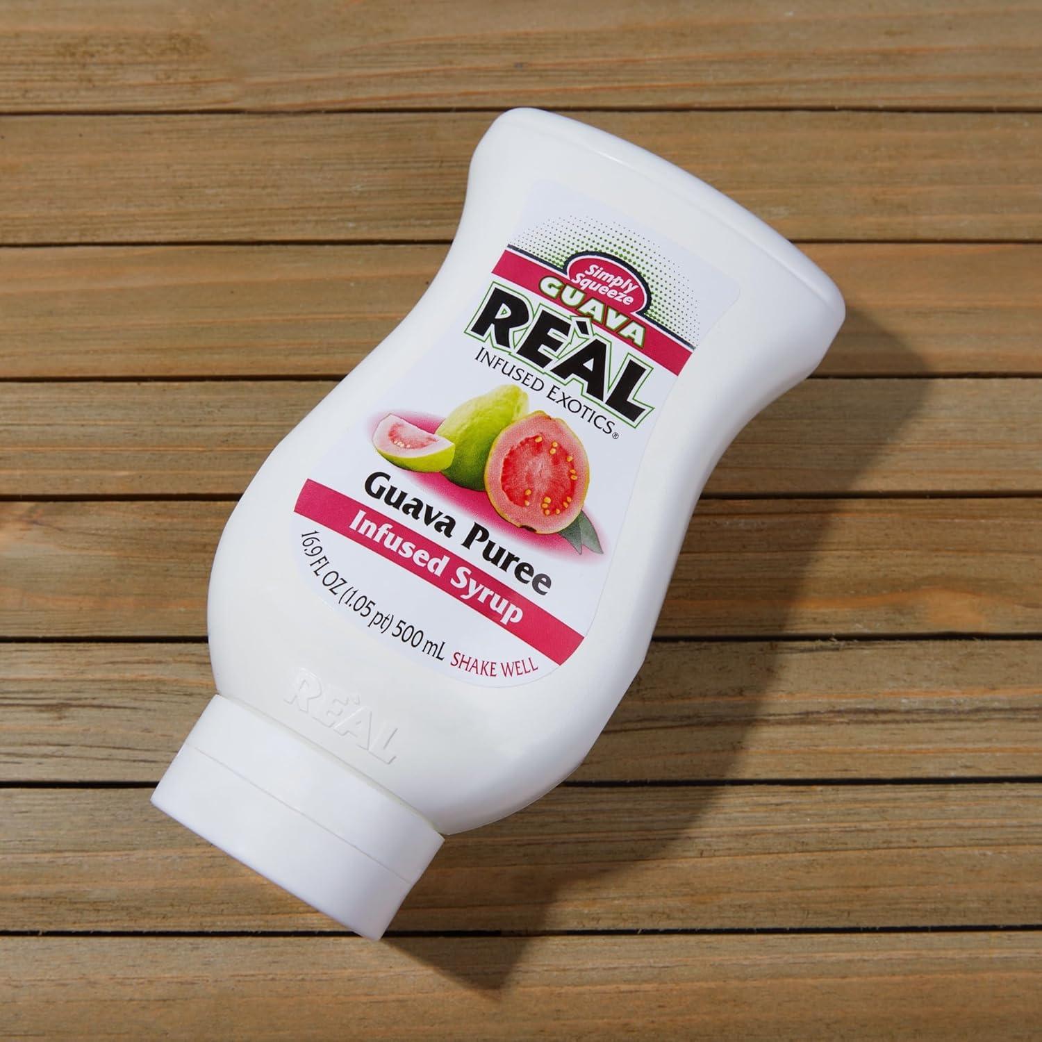 Jarabe de Guayaba Reàl Infused Exotics - Paquete de 3 Botellas 500ml