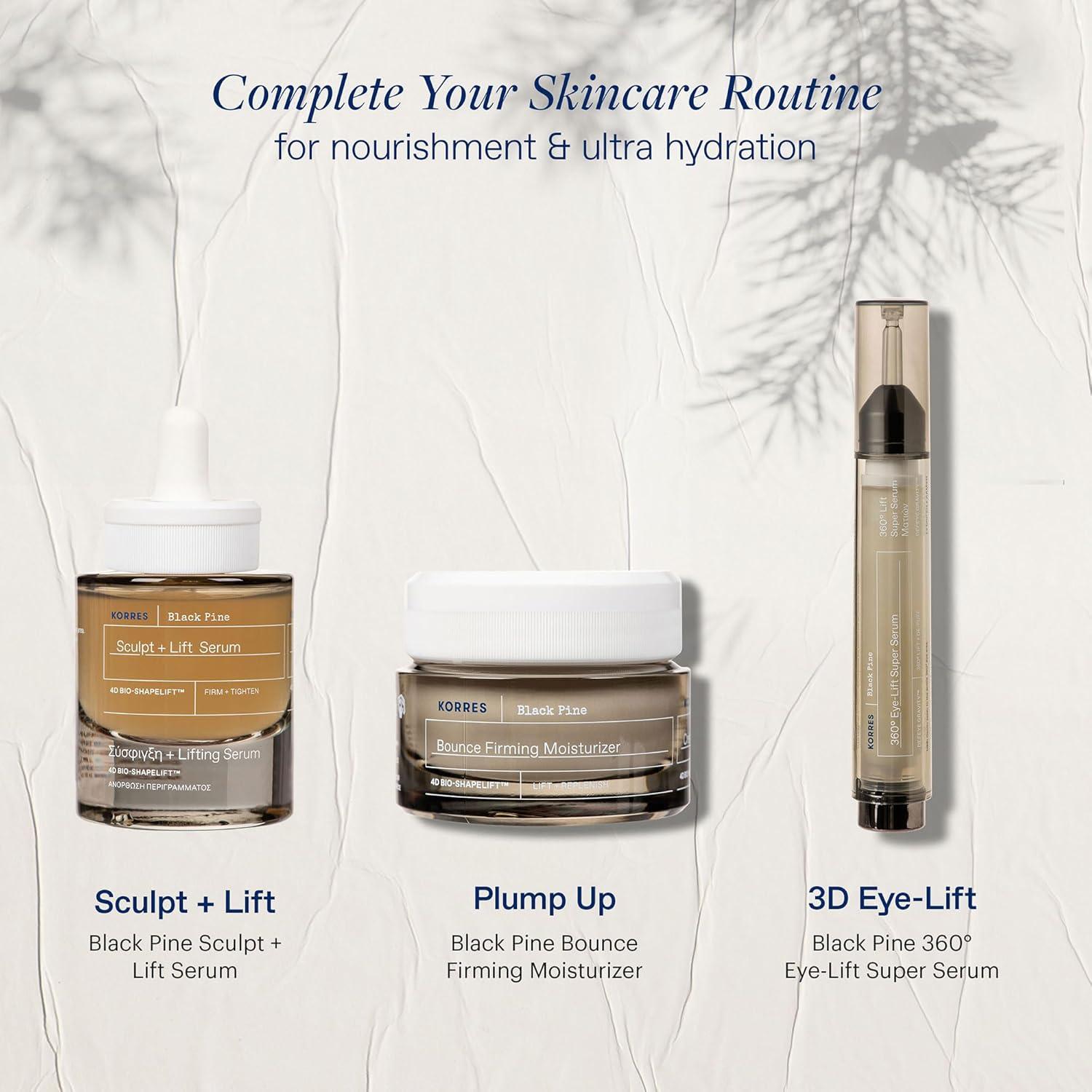 Sérum para Ojos KORRES Black Pine 3D 15 ml - Anti-envejecimiento