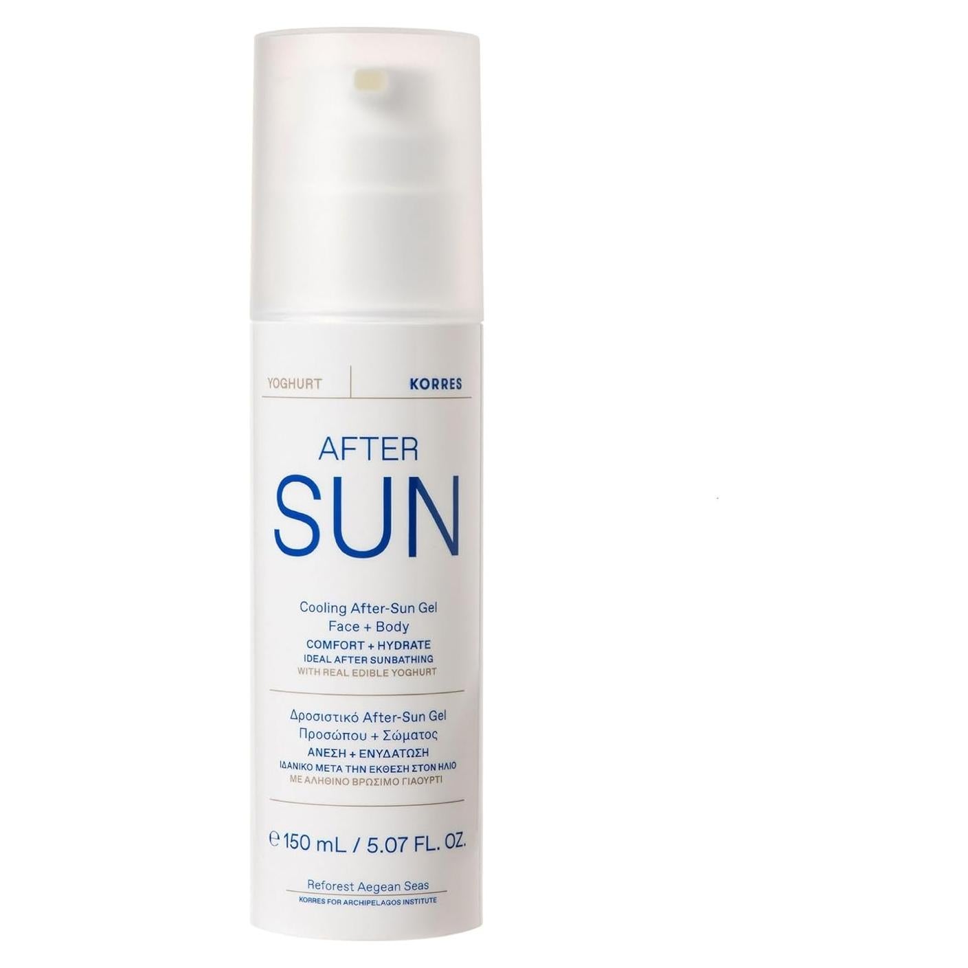 Gel Refrescante KORRES Yogur Griego 150 ml Hidratante Post Sol