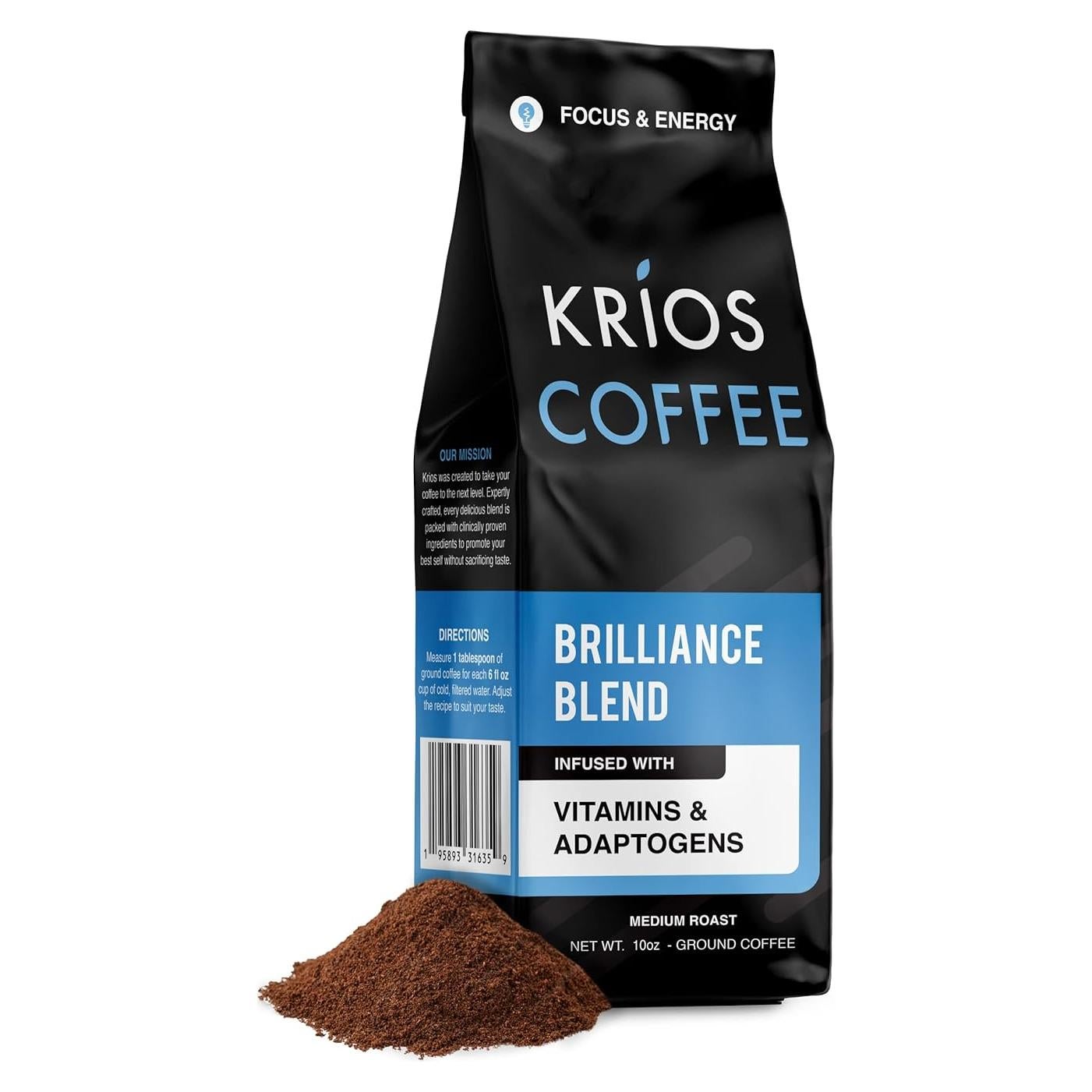 Café Molido Krios Brillante 283.5 g Tostado Medio Energía