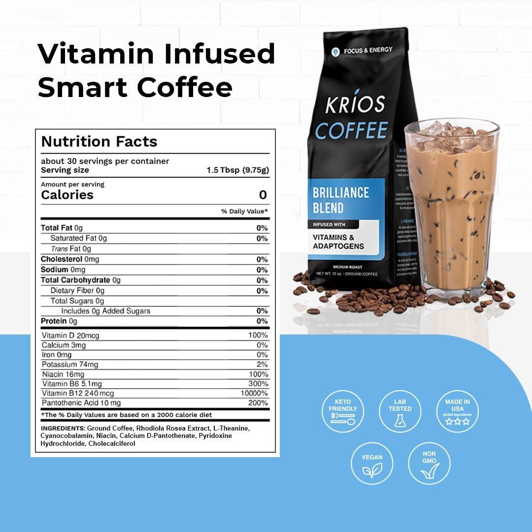 Café Molido Krios Brillante 283.5 g Tostado Medio Energía