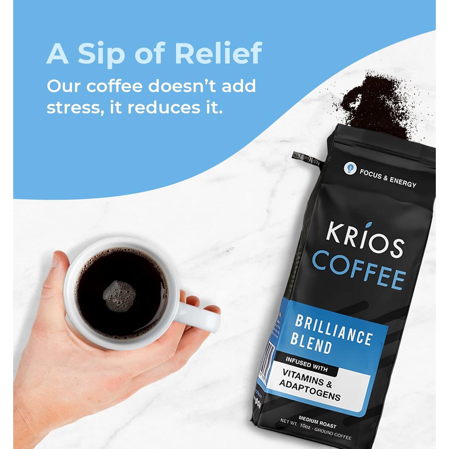 Café Molido Krios Brillante 283.5 g Tostado Medio Energía