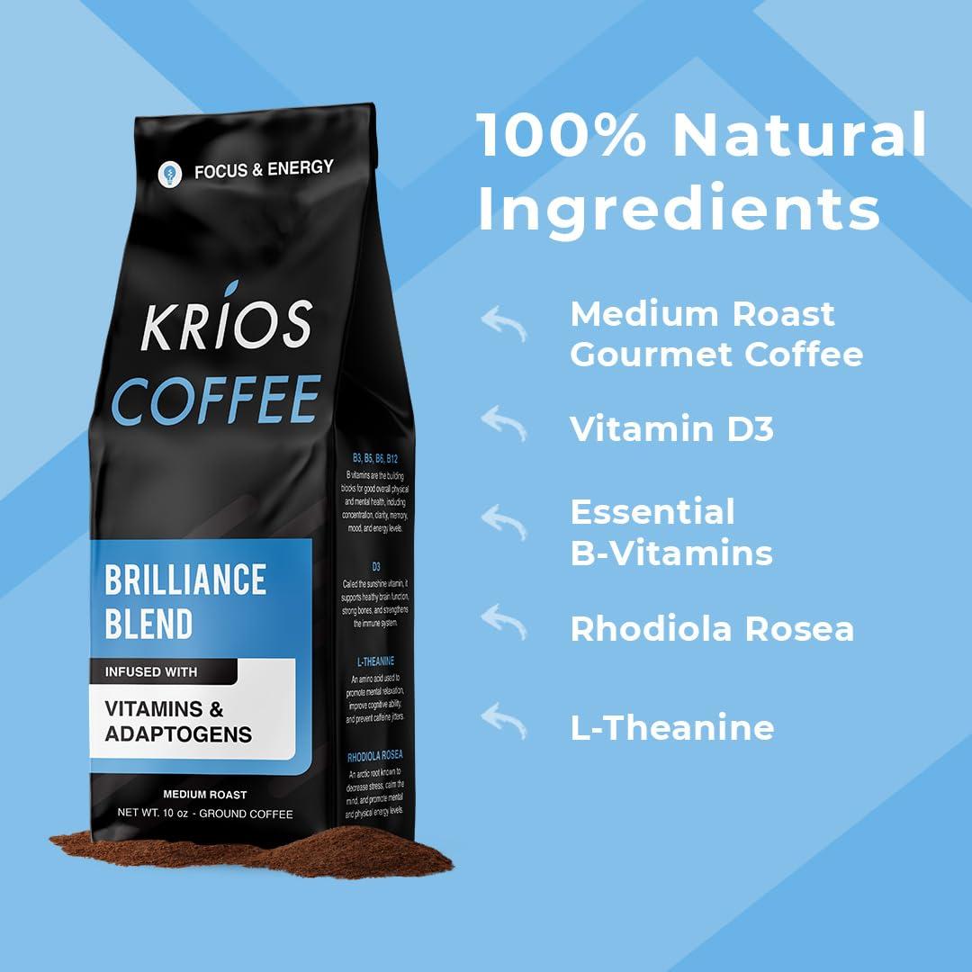 Café Molido Krios Brillante 283.5 g Tostado Medio Energía