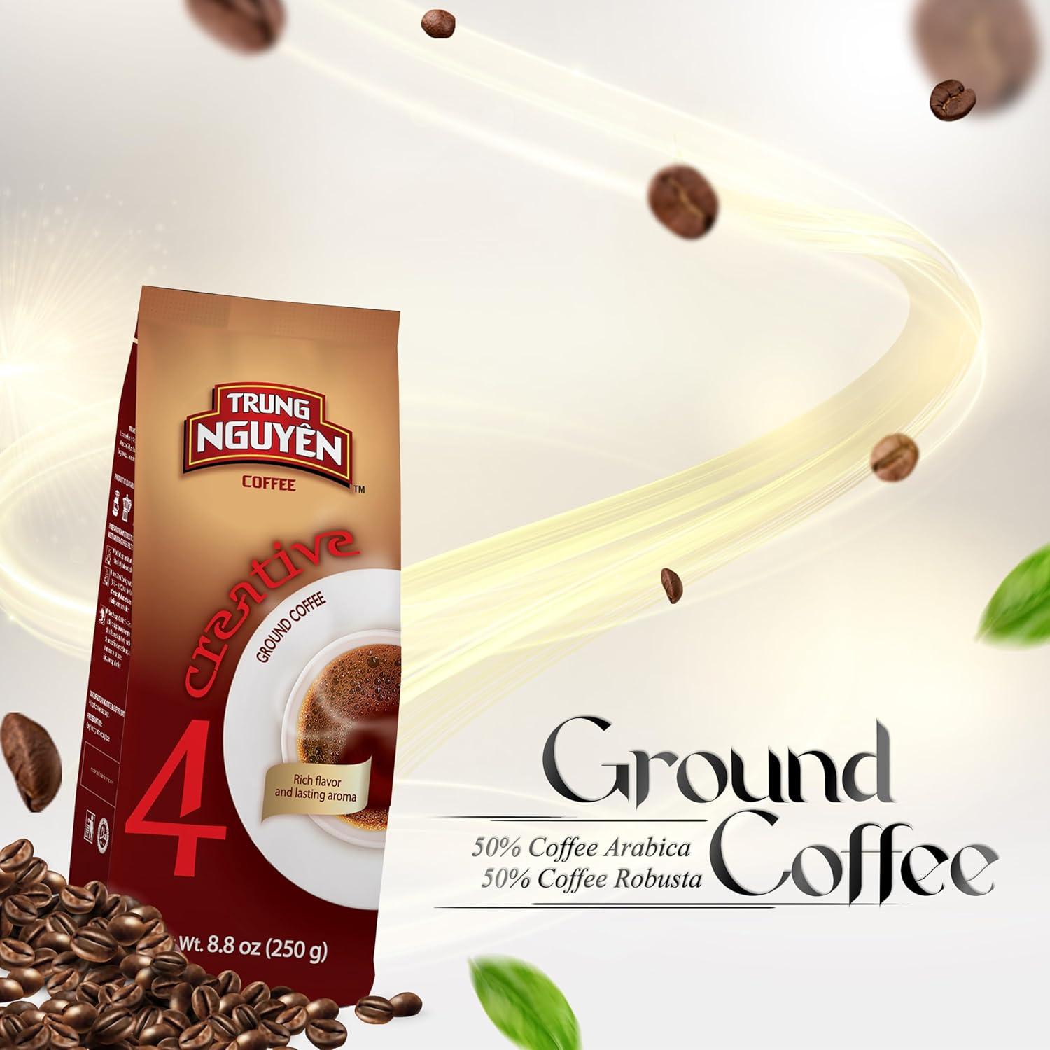 Café Molido Trung Nguyen Creativo 4, 248 Gr, Mezcla Arábica Robusta