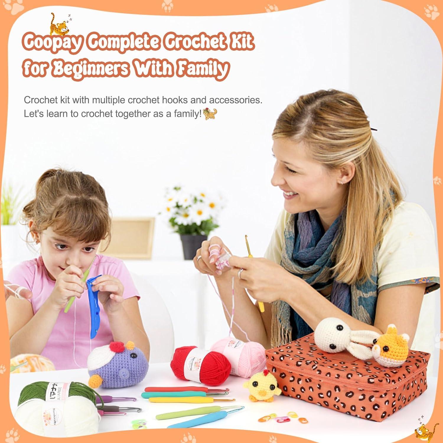 Kit de Crochet Coopay 58PCS para Principiantes Ergonómico