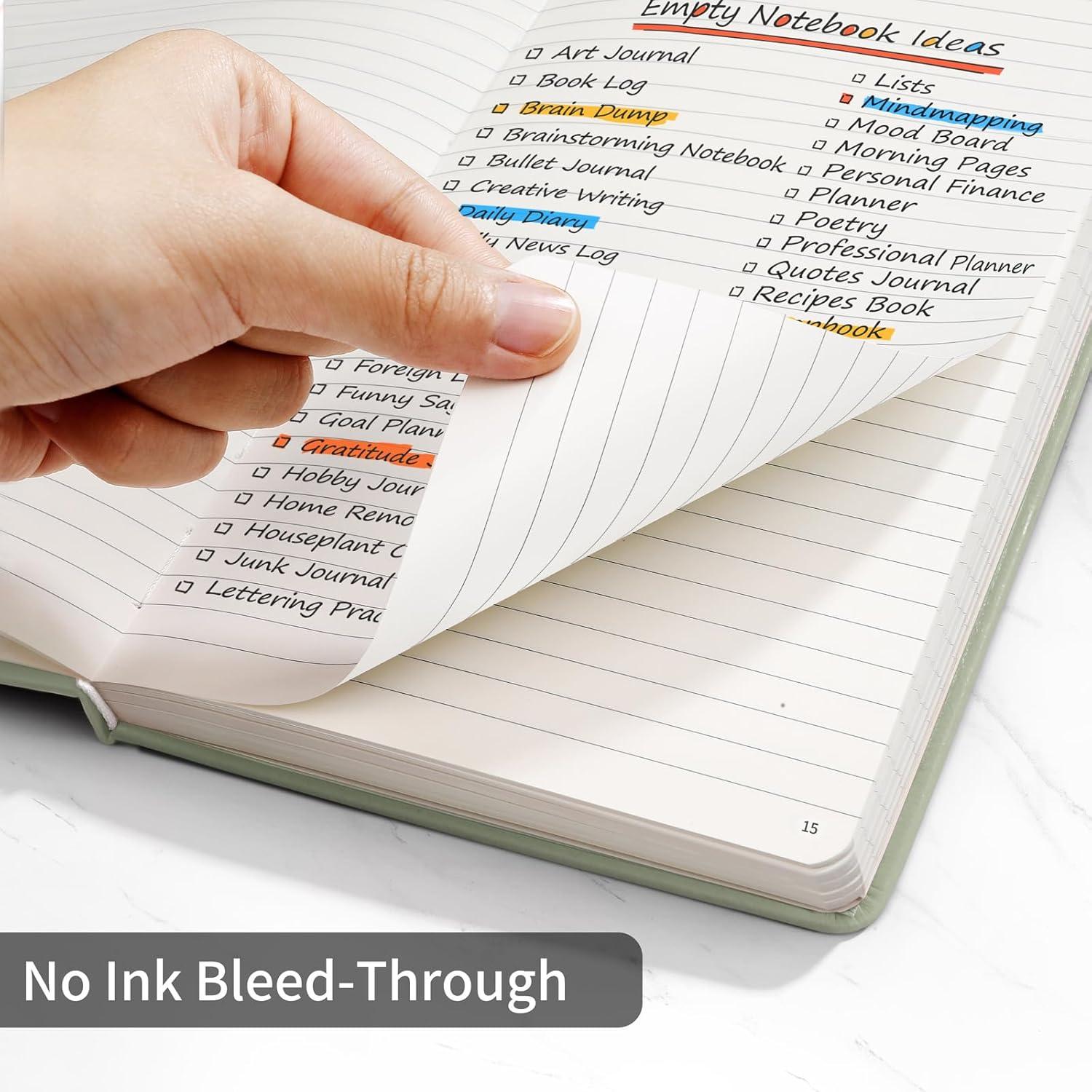 Cuaderno Rayado Annecy Verde Grisáceo 160 Páginas 100 GSM