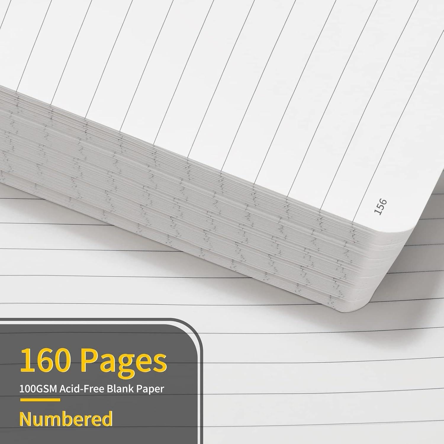 Cuaderno Rayado Annecy Verde Grisáceo 160 Páginas 100 GSM