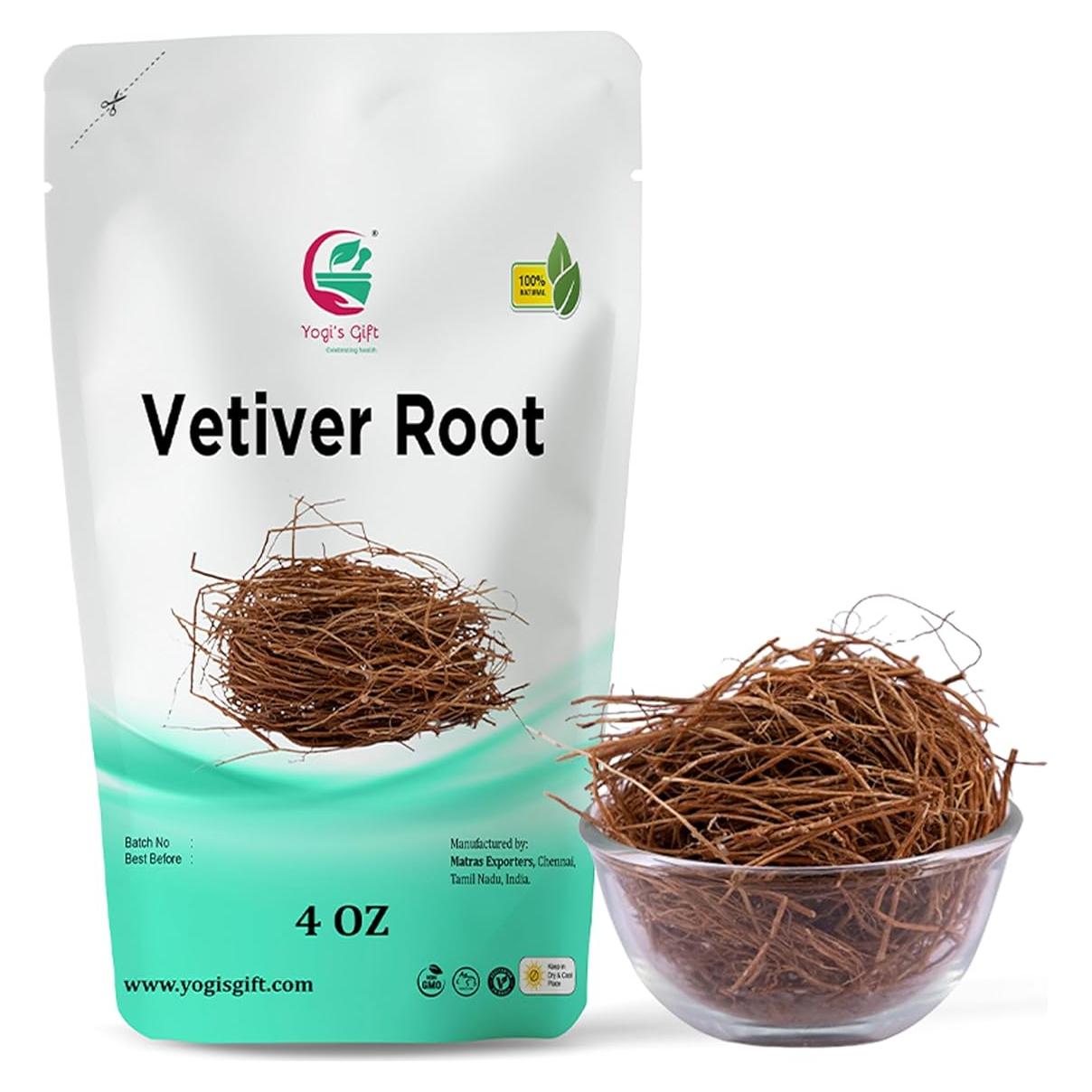 Raíz de Vetiver 114g - 100% Pura y Natural - Regalo de Yogi