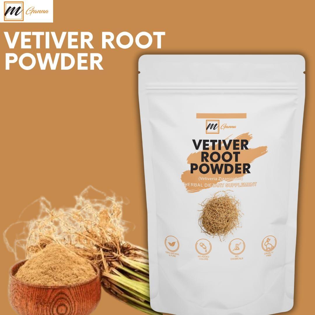 Polvo de Raíz de Vetiver 100% Natural mGanna 227g