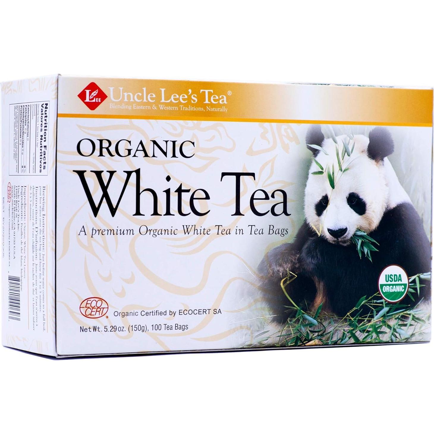 Té Blanco Orgánico 100 Bolsas Uncle Lee's - Bai Mu Dan