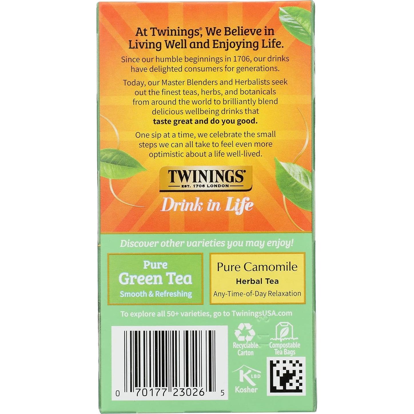 Té Blanco Puro Twining 20 Bolsitas 30g - Apoya Inmunidad