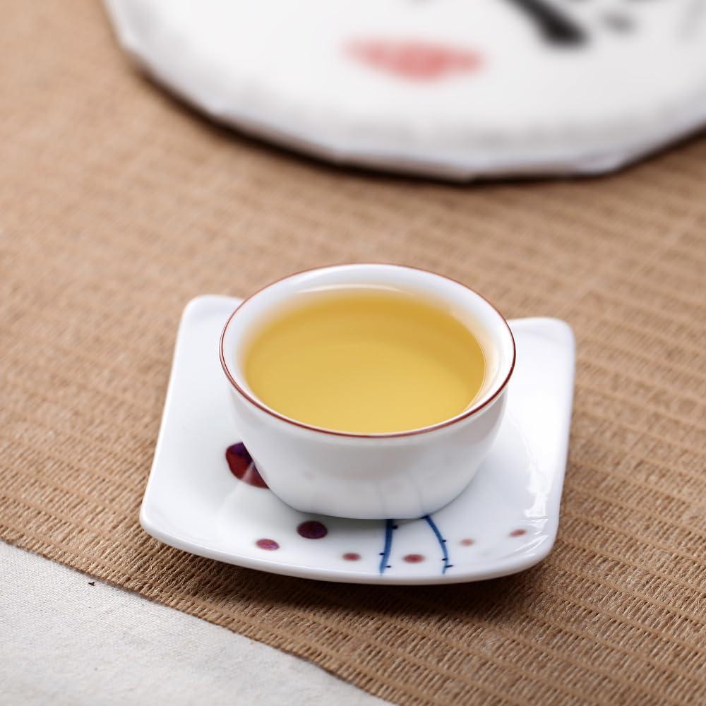 Torta de Té Blanco SANRAN Shoumei 357g Envejecido 2019