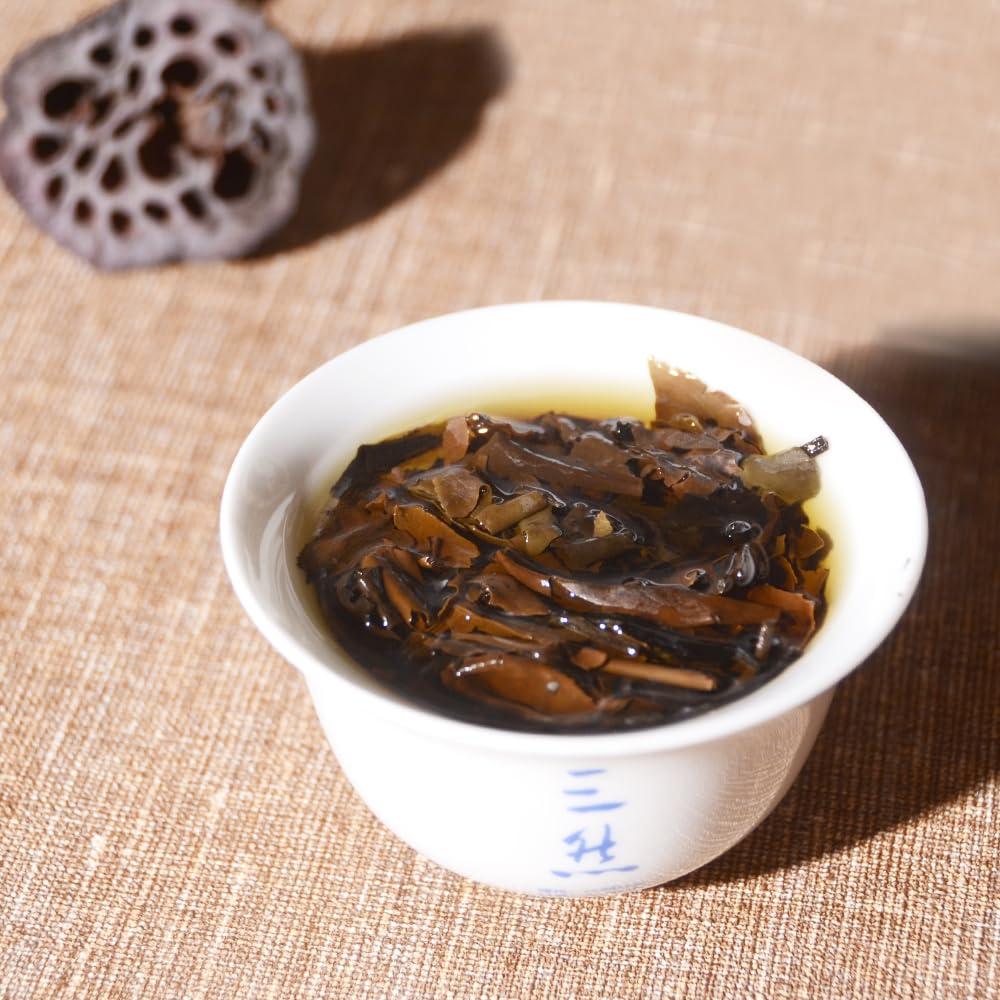 Torta de Té Blanco SANRAN Shoumei 357g Envejecido 2019