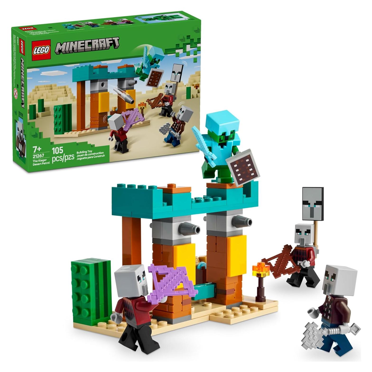 LEGO Minecraft Patrulla del Desierto Illager 4 Figuras 21267