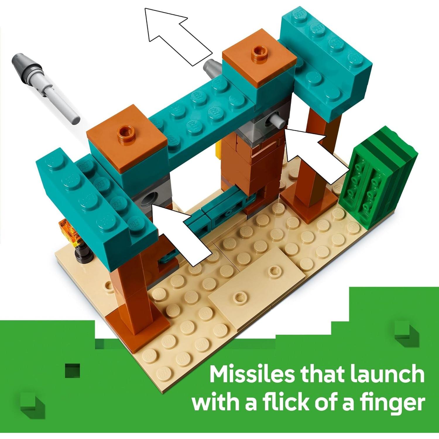 LEGO Minecraft Patrulla del Desierto Illager 4 Figuras 21267