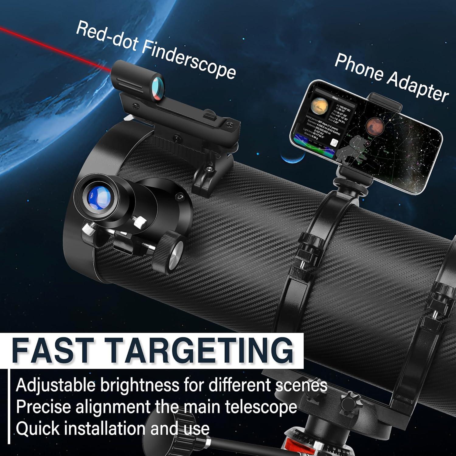 Telescopio Reflector Gaterda 150EQ Astronomía 150mm
