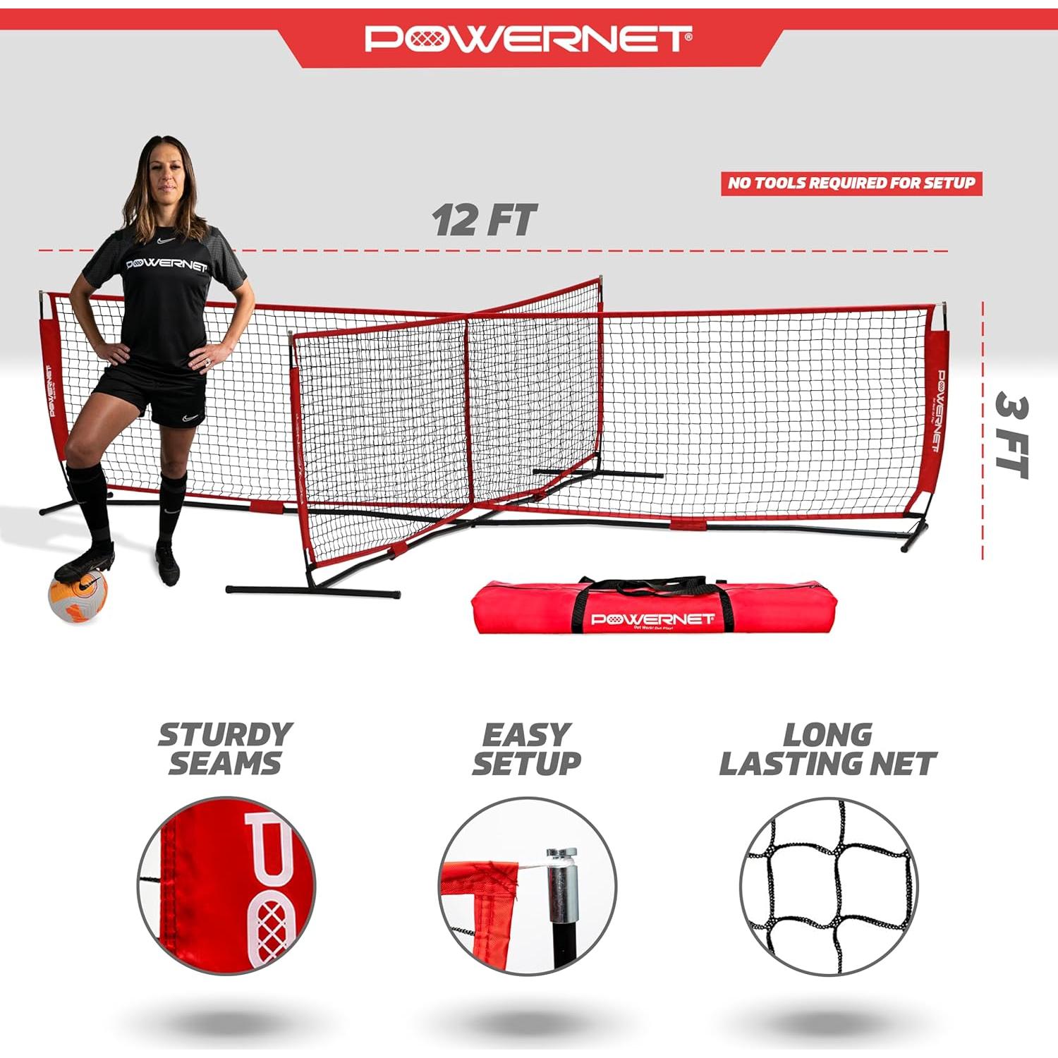 Red de Fútbol PowerNet 4 Vías 3.66m para Entrenamiento