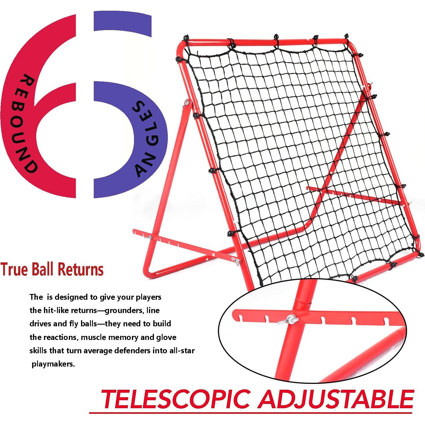 Red de Rebote de Fútbol DRNM 1x1m Plegable para Entrenamiento