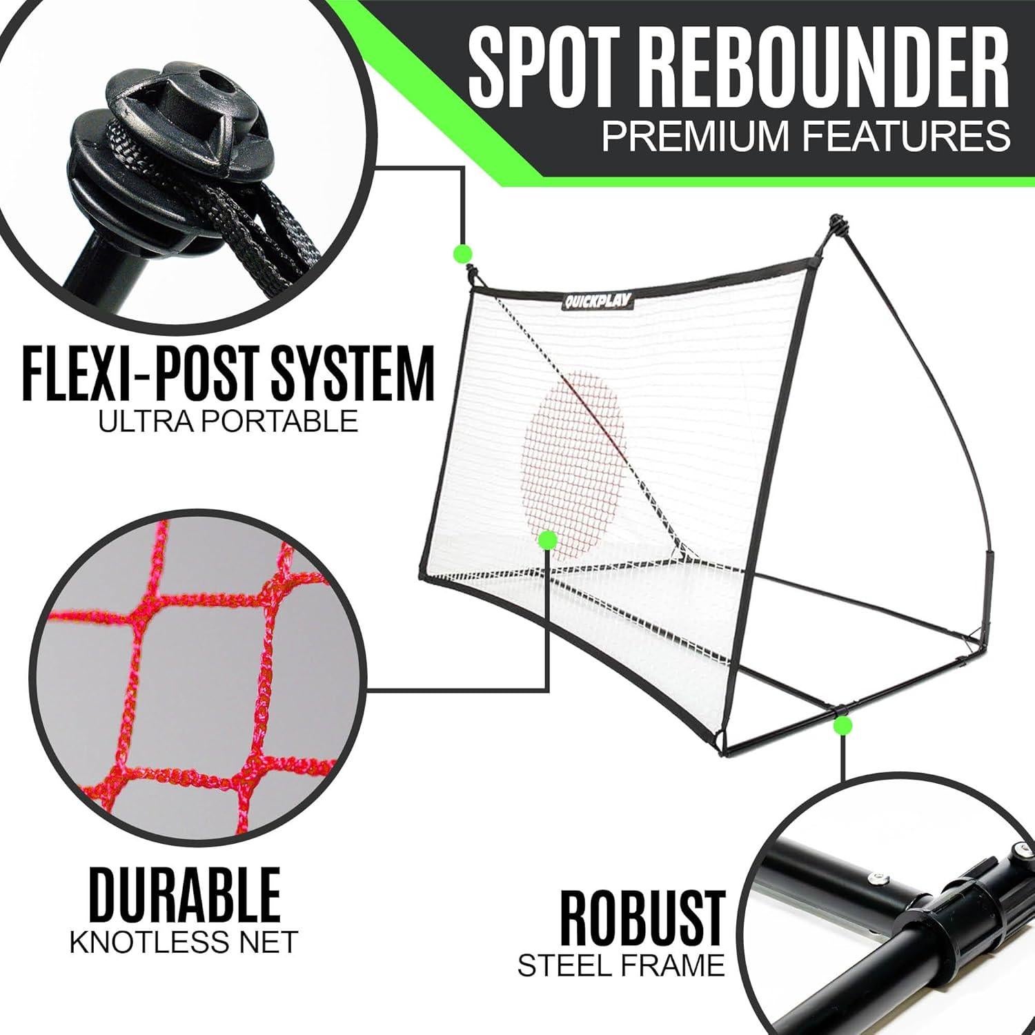 Rebotador de Fútbol QUICKPLAY Spot Target 2.44x1.52m Resistente