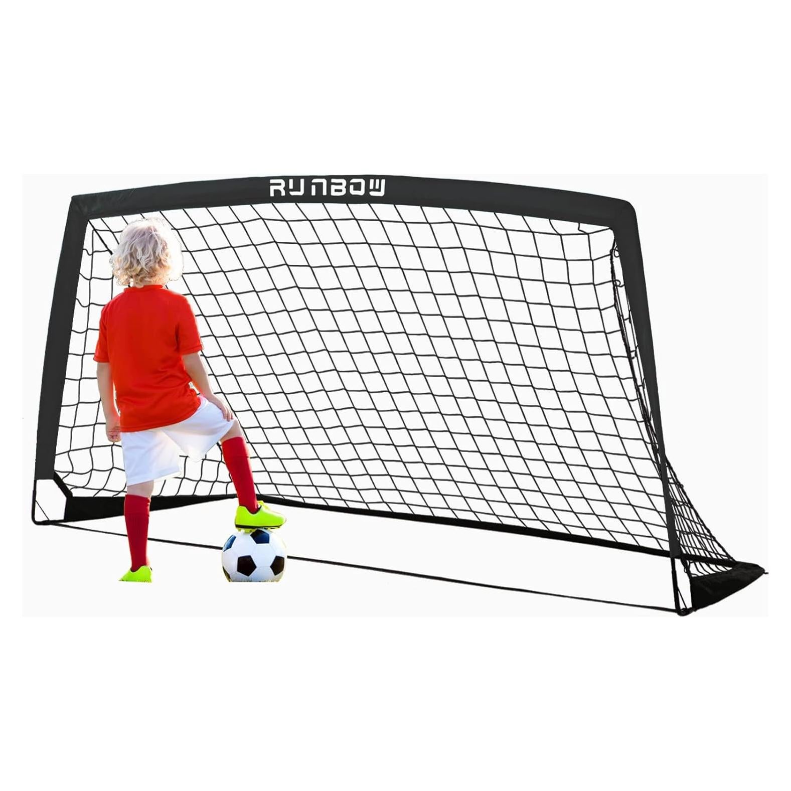 Portería de Fútbol RUNBOW 183x122 cm Plegable con Bolsa