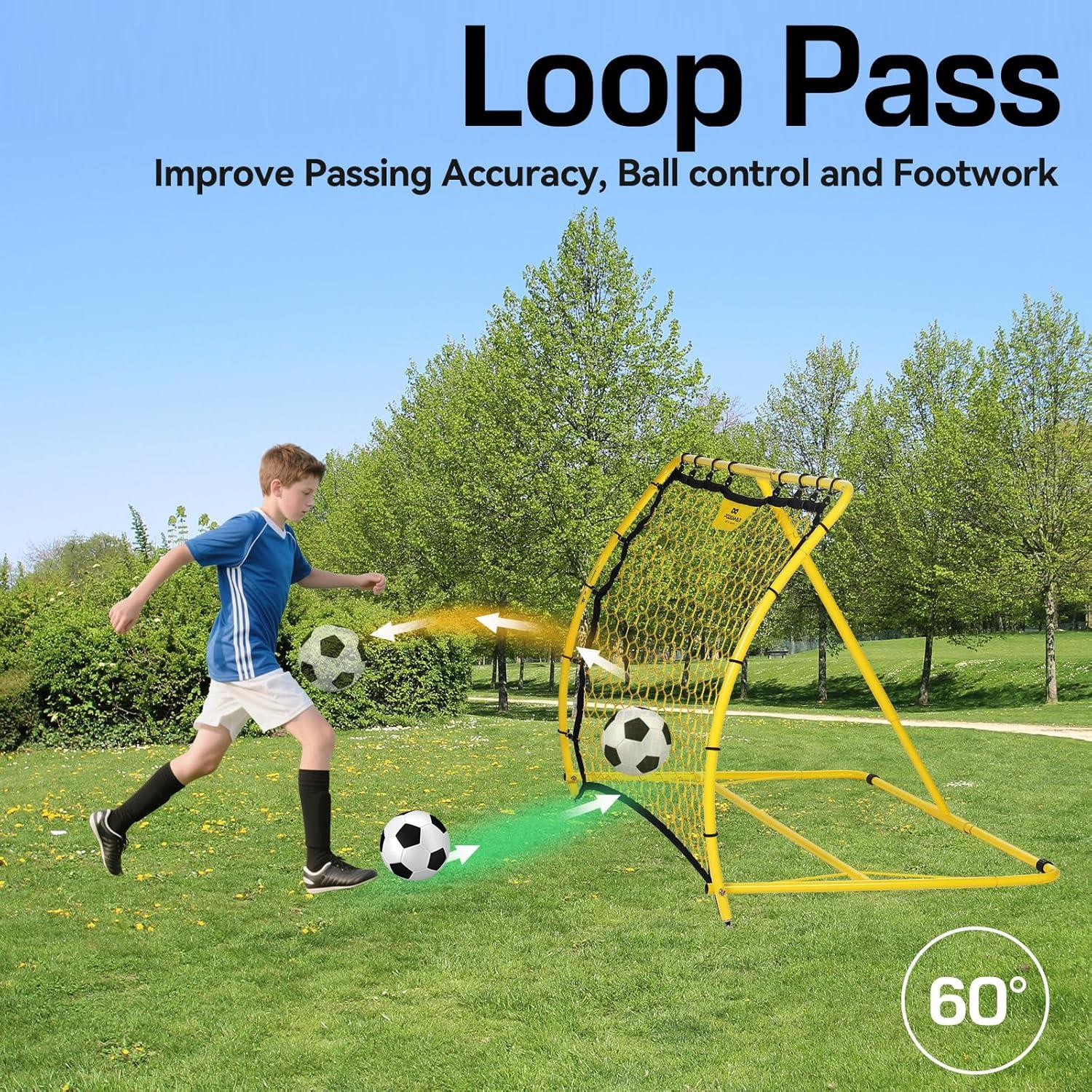 Red de Rebote de Fútbol PodiuMax 1.22x0.91m Ajustable