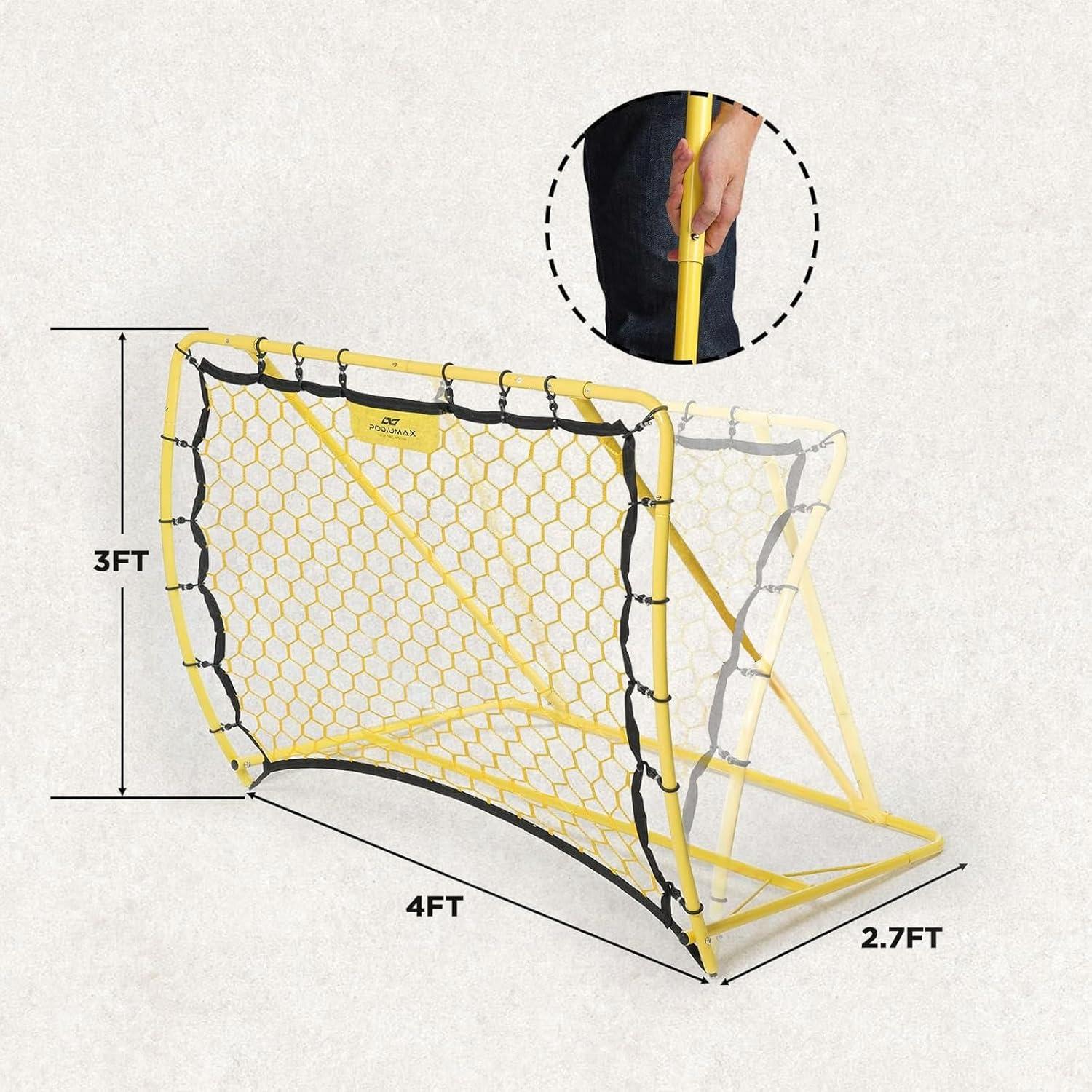 Red de Rebote de Fútbol PodiuMax 1.22x0.91m Ajustable
