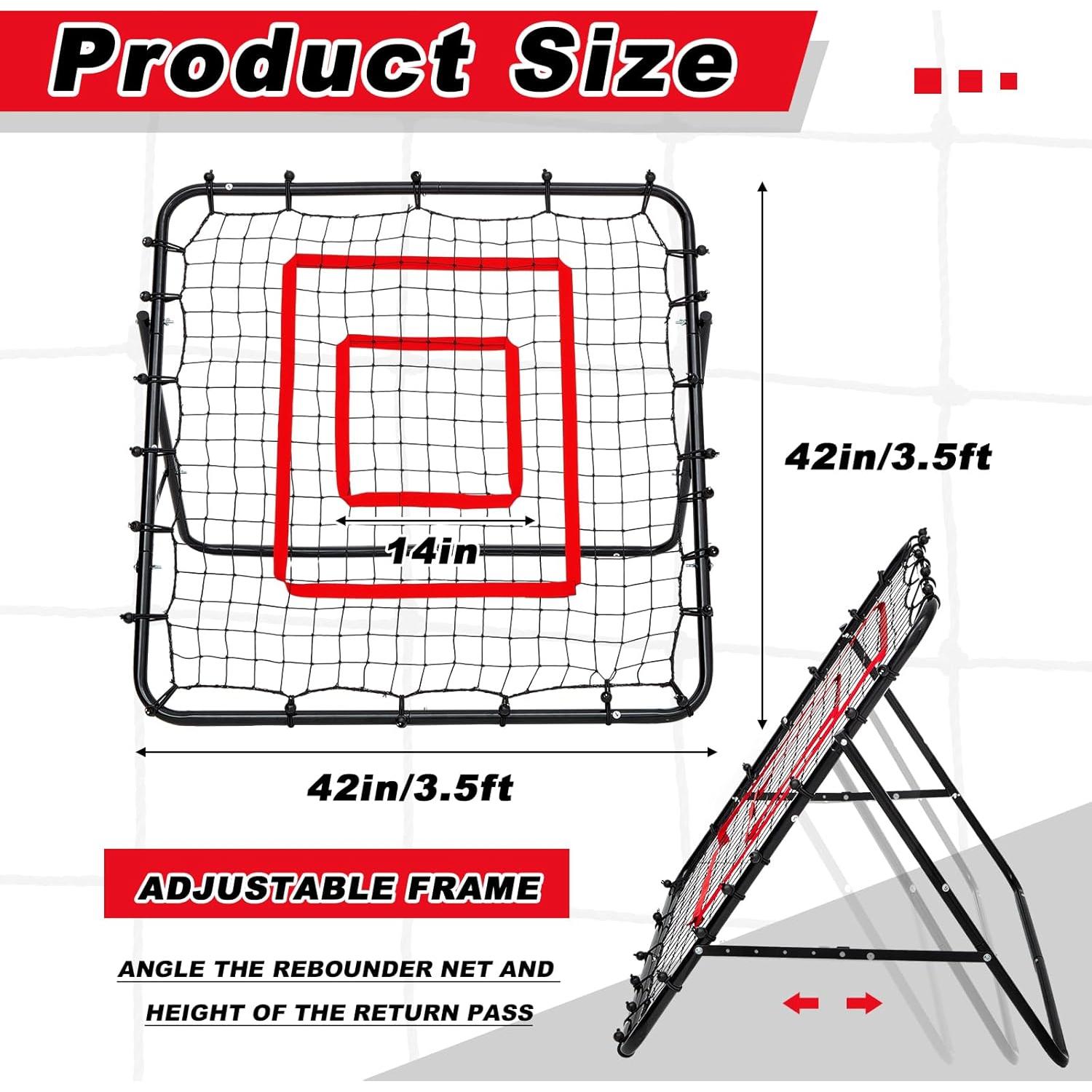 Reductor de Rebote de Fútbol Meooeck 106.68 cm Azul