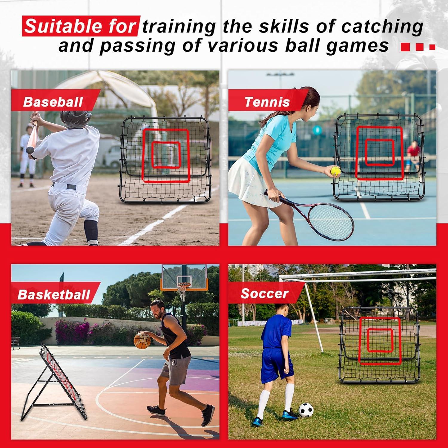 Reductor de Rebote de Fútbol Meooeck 106.68 cm Azul