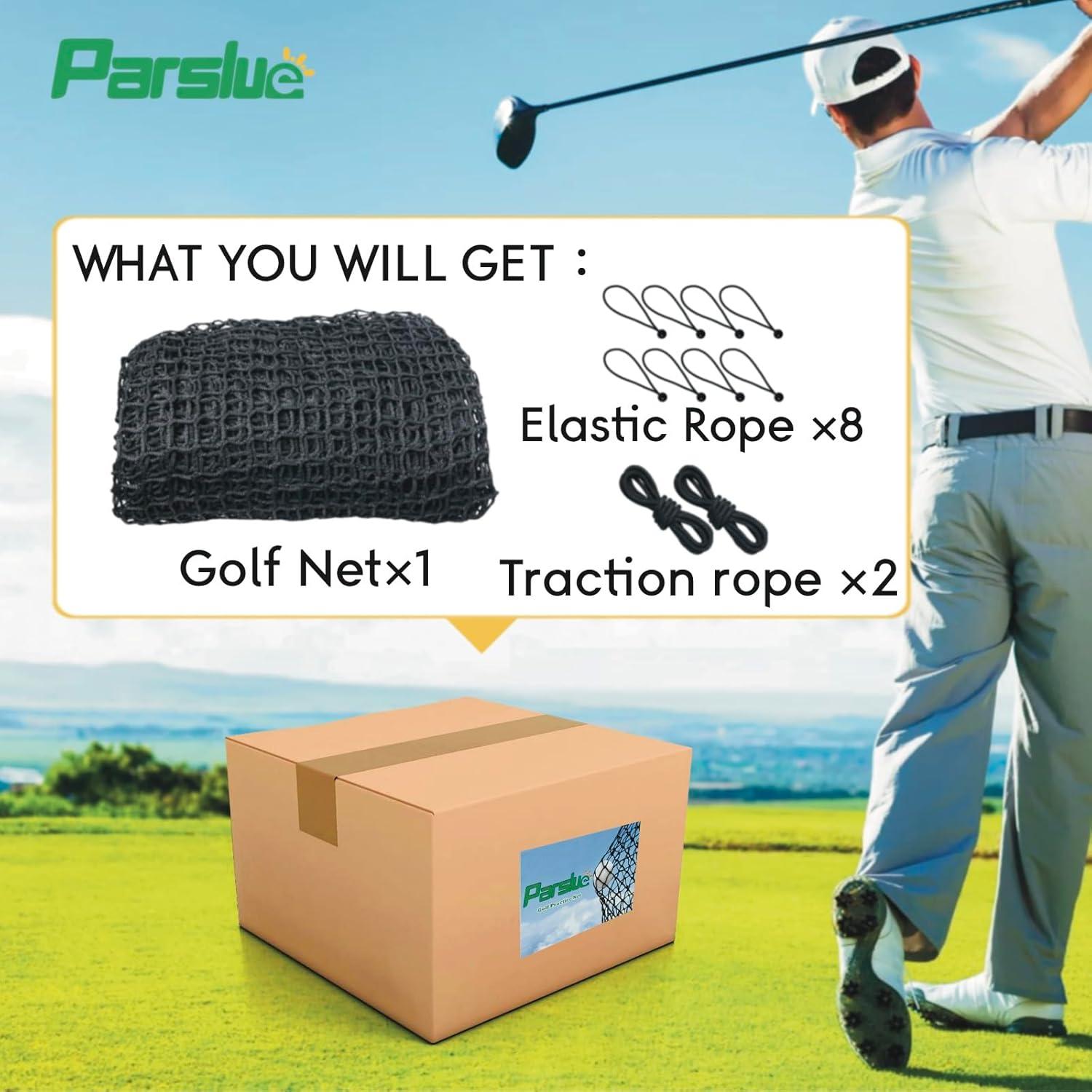 Red de Práctica de Golf Parslue 3x3m Nylon Resistente