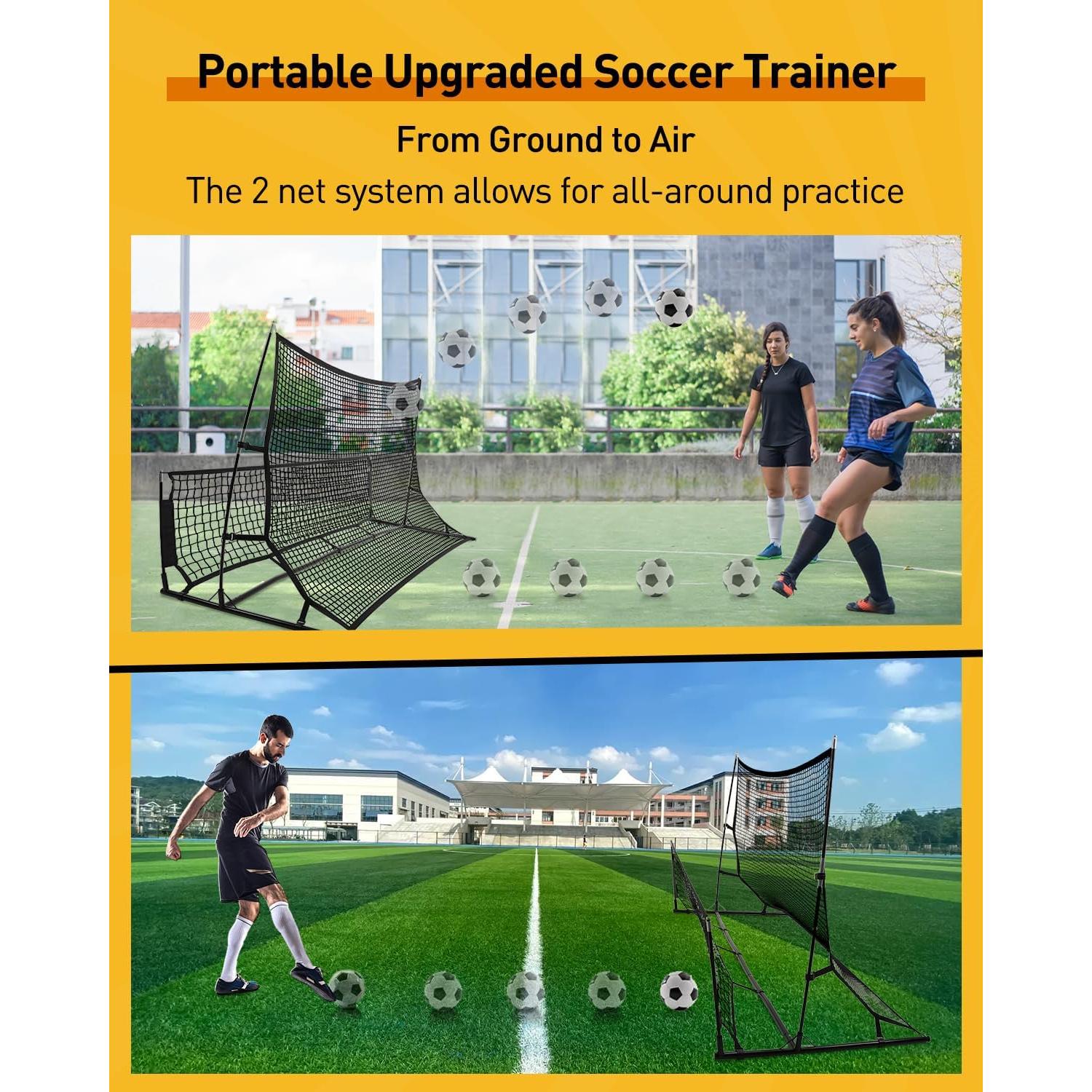 Rebotador de Fútbol 2 en 1 WGKLLY - Grande y Pequeño