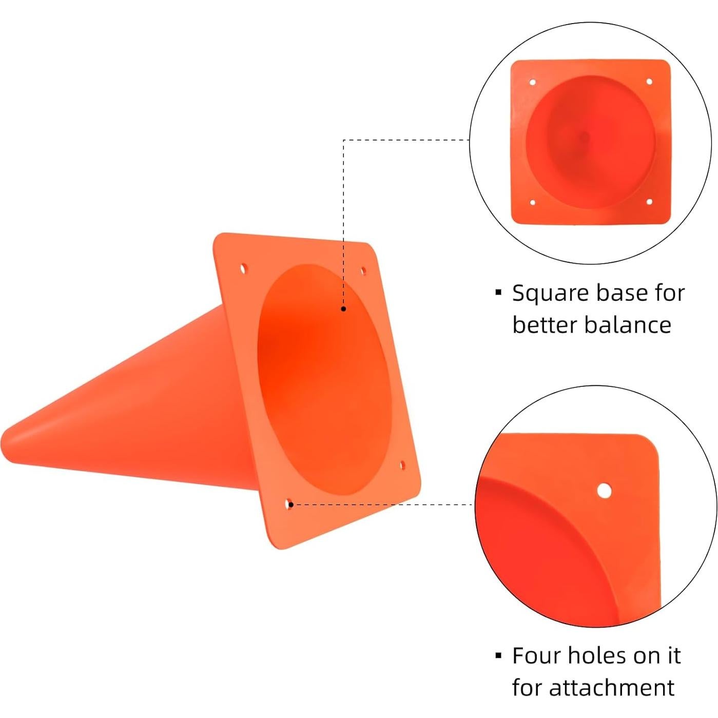 Conos de Entrenamiento Naranjas MDTMR 30 cm - Paquete de 10