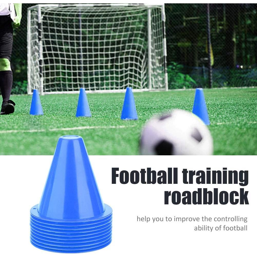 Conos de Entrenamiento de Fútbol WNSC 10 Piezas Azul PE