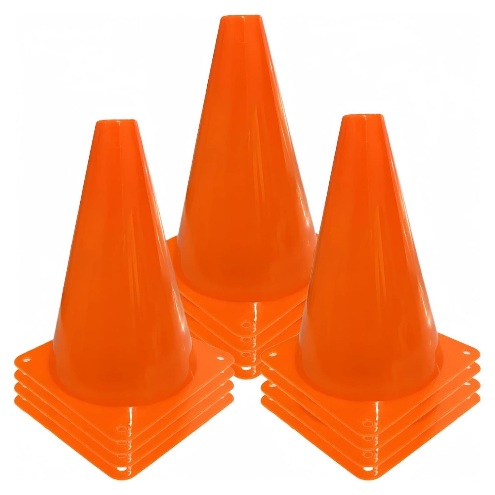 12 Conos Deportivos de Plástico Naranjas 18 cm LCPQMZGH