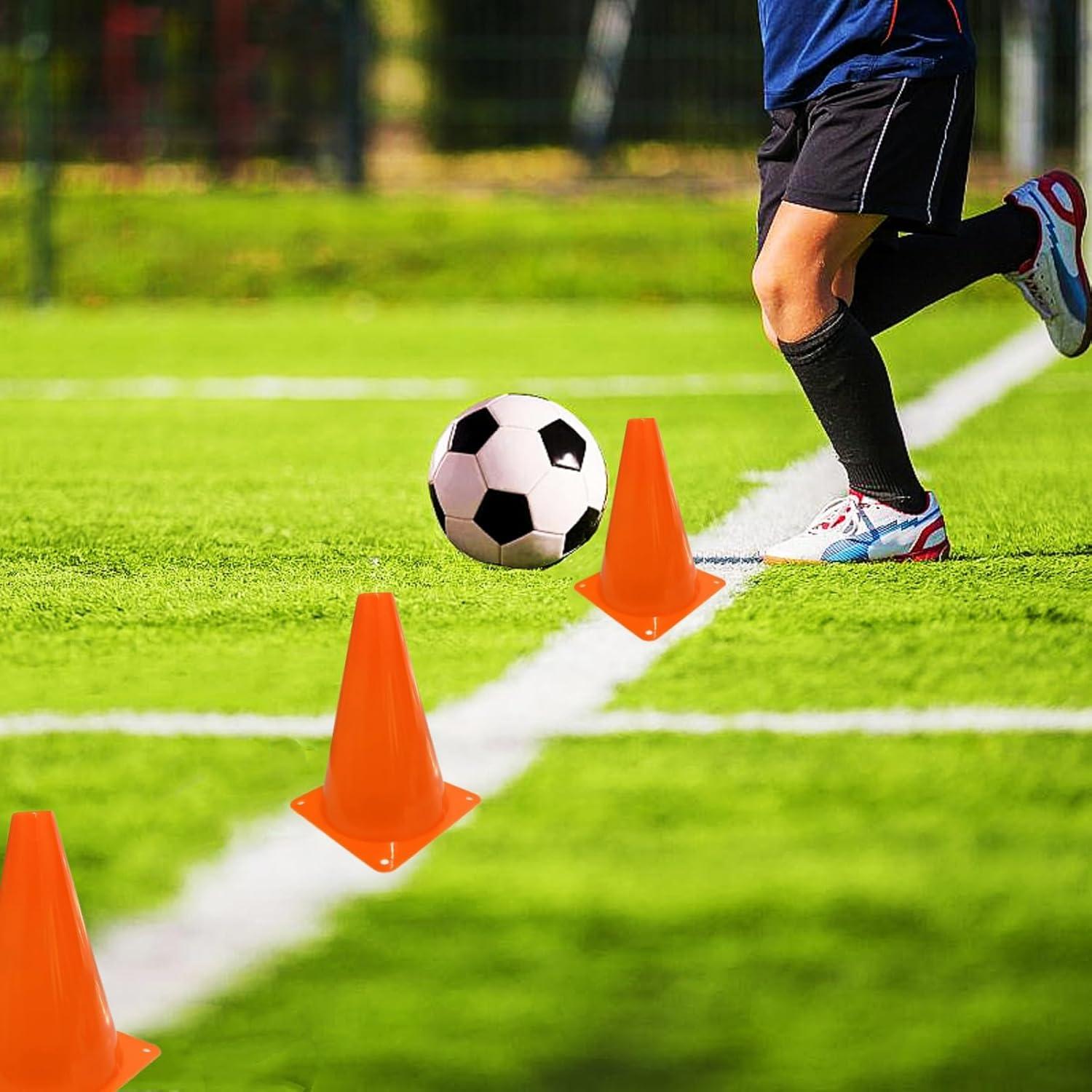 12 Conos Deportivos de Plástico Naranjas 18 cm LCPQMZGH