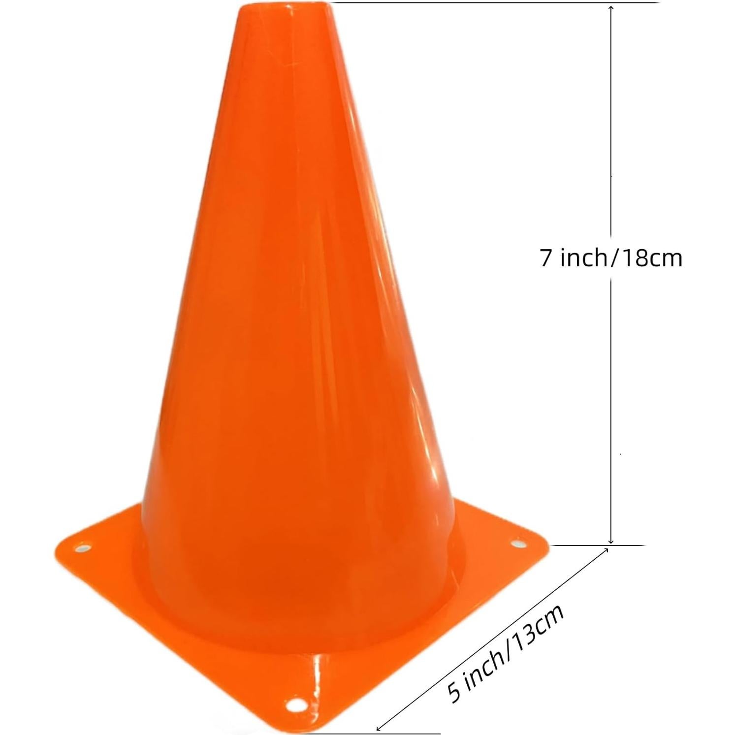 12 Conos Deportivos de Plástico Naranjas 18 cm LCPQMZGH