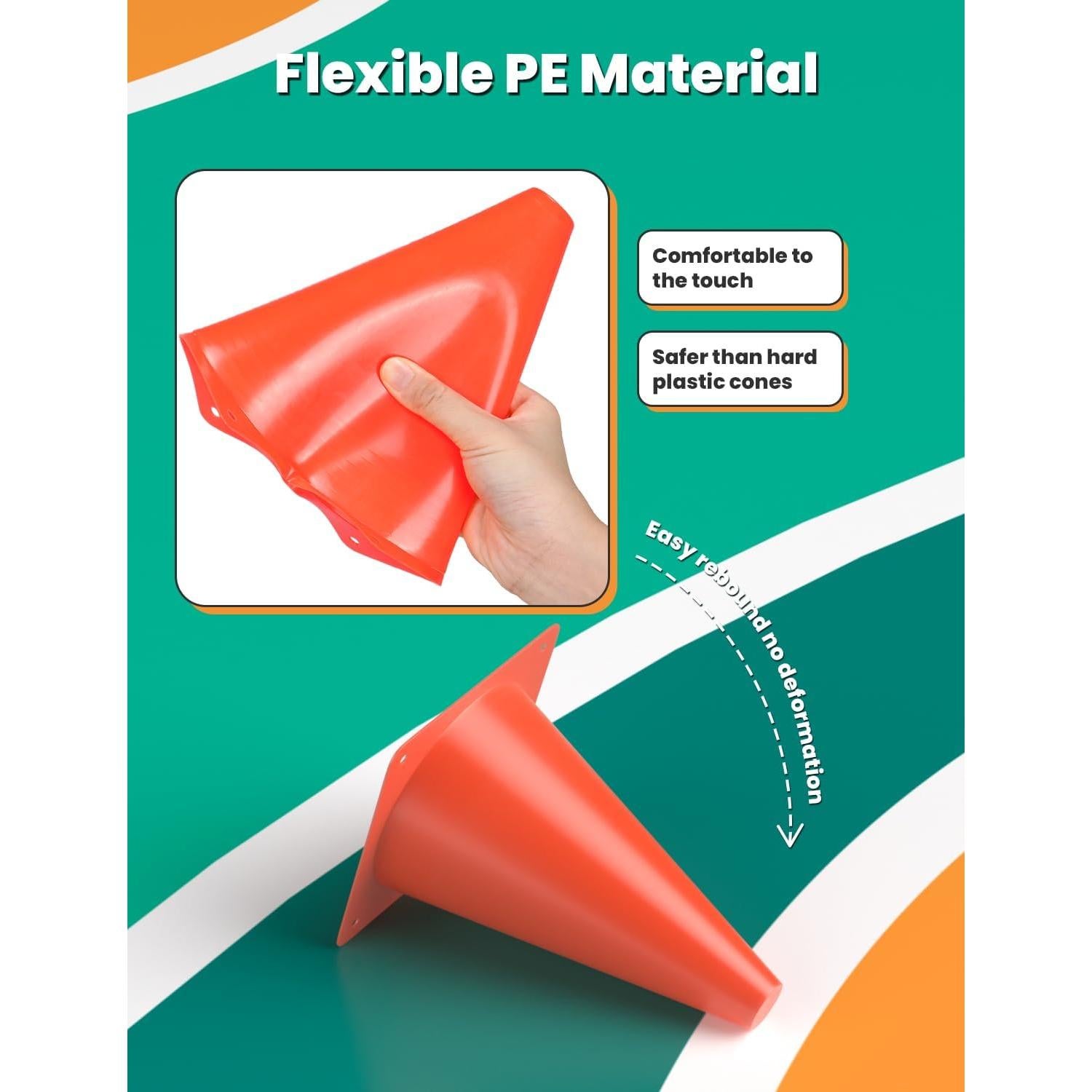 Escalera de Agilidad GHB Pro 12 Peldaños 6 Metros + 12 Conos 18 cm