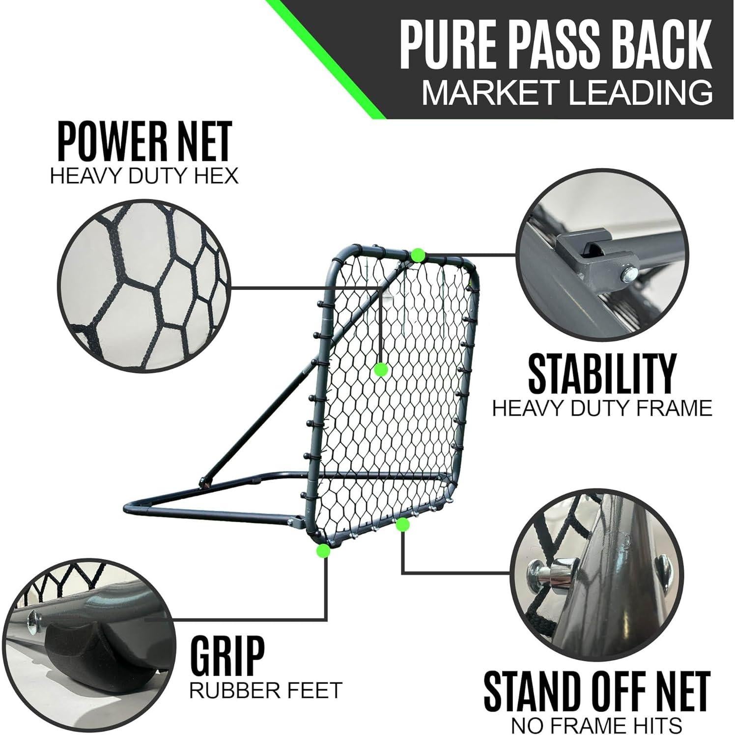 Red de Rebounder de Fútbol QUICKPLAY PRO 3x3' Alta Resistencia