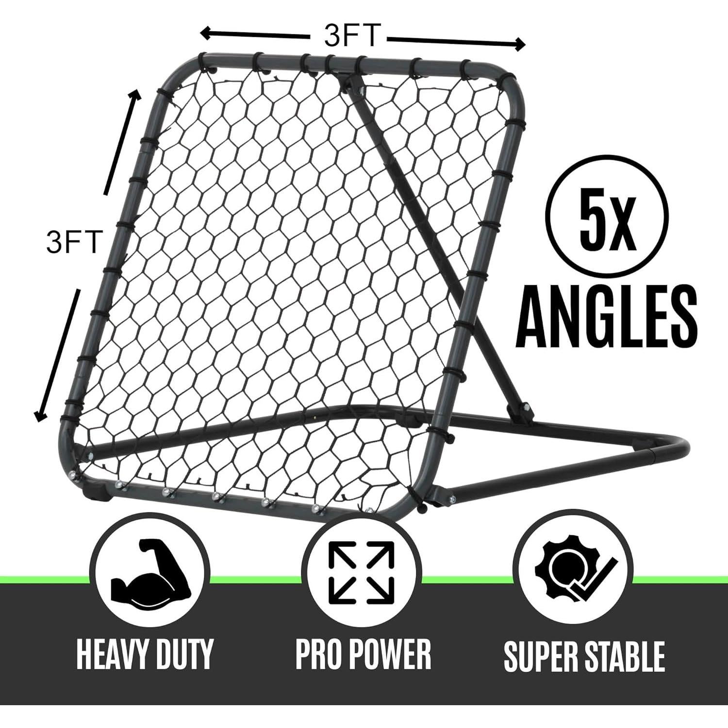 Red de Rebounder de Fútbol QUICKPLAY PRO 3x3' Alta Resistencia