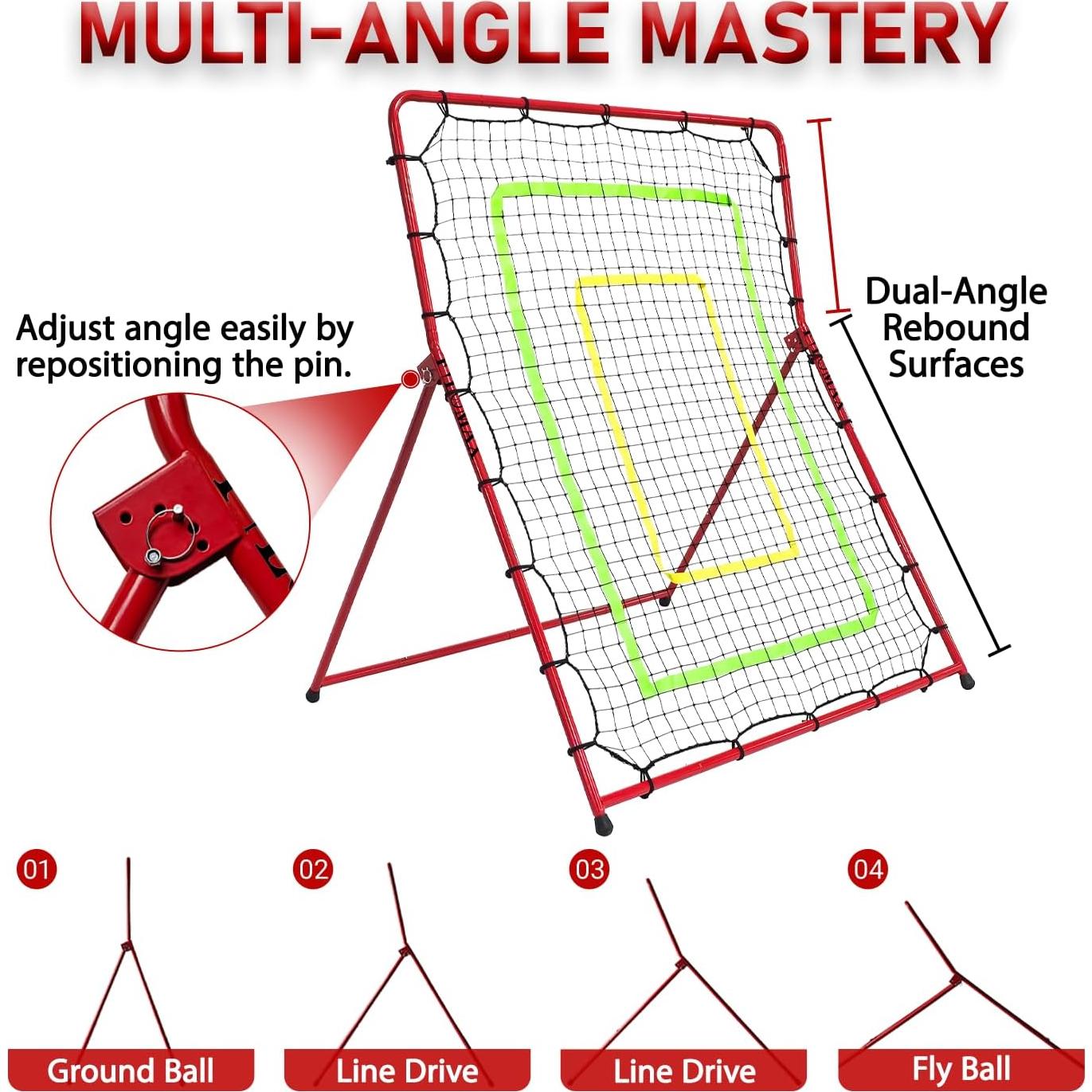 Red de Rebote 2 en 1 FILOMAX F-2in1rednet 2.13x1.07m