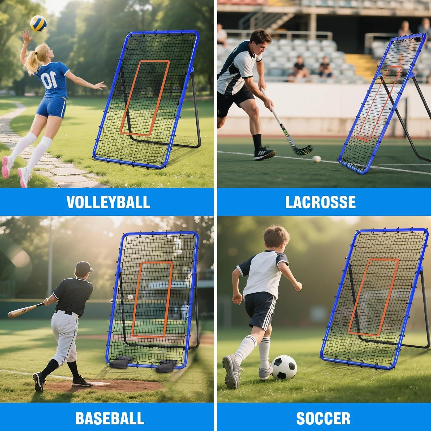 Red de Rebote de Voleibol Orealla S0019 2.13x1.22 m Ajustable