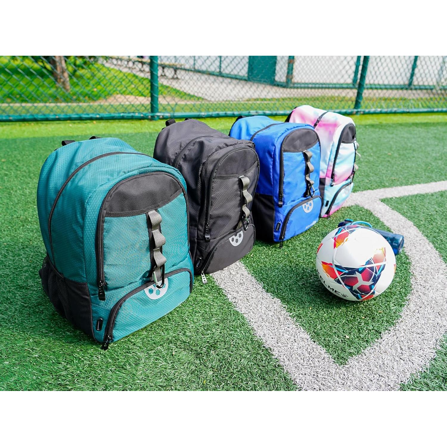 Mochila de Fútbol Juvenil Moonlike Verde con Compartimentos