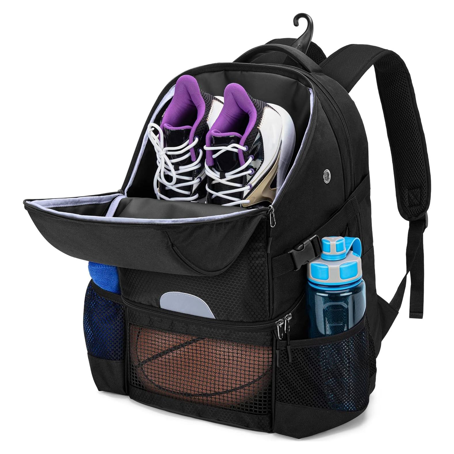 Mochila de Baloncesto DSLEAF con Compartimento para Balón y Zapatos