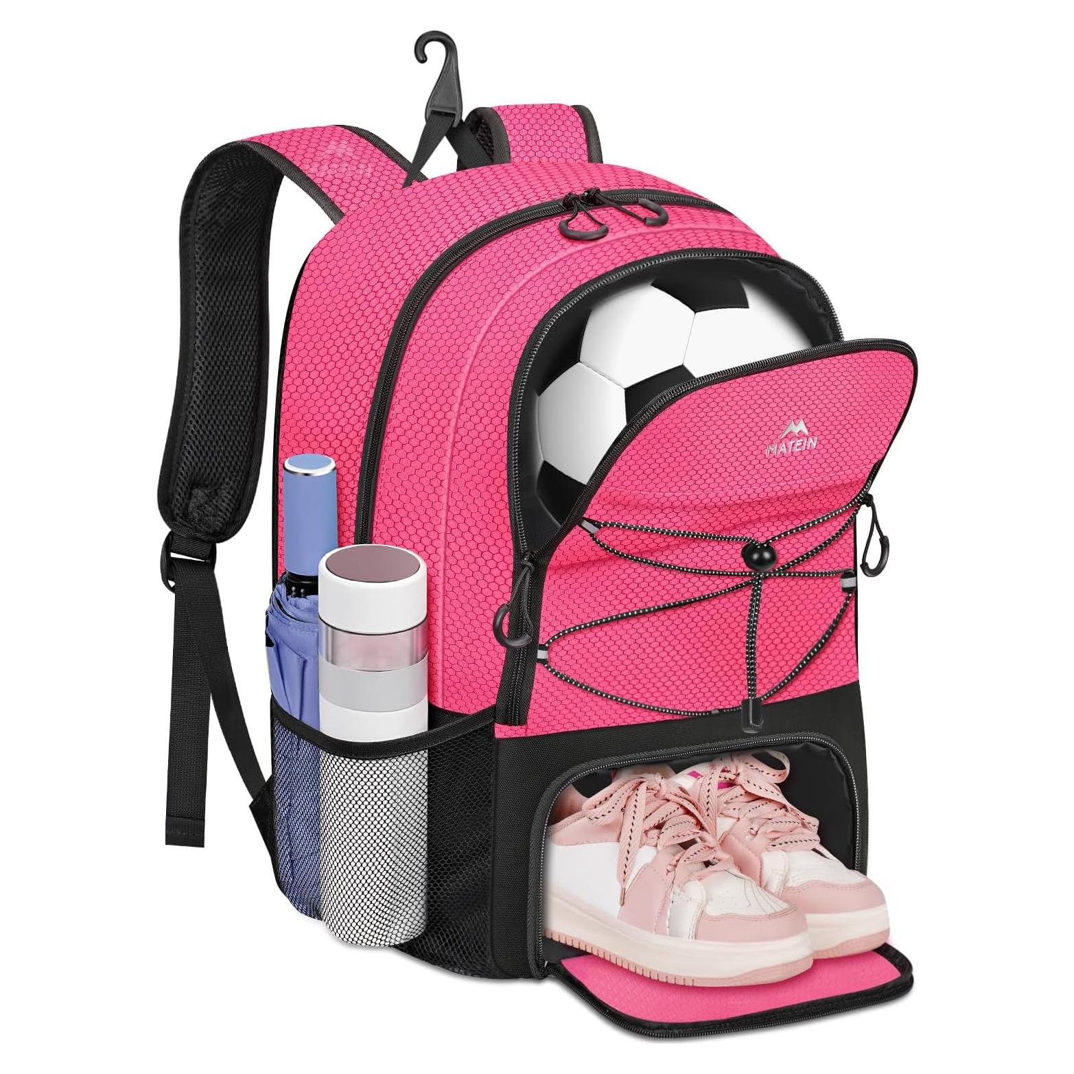 Mochila Deportiva MATEIN Rosa para Niñas con Compartimentos