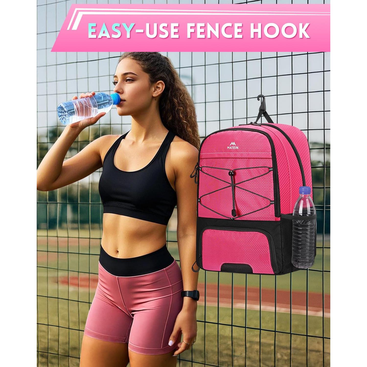 Mochila Deportiva MATEIN Rosa para Niñas con Compartimentos