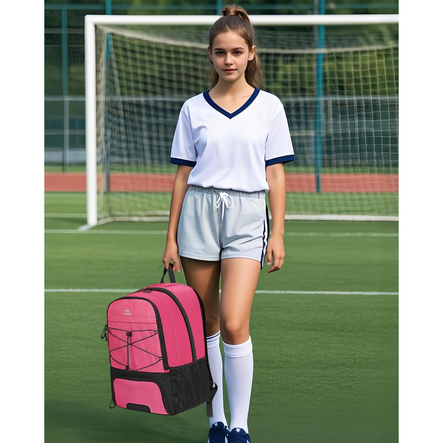 Mochila Deportiva MATEIN Rosa para Niñas con Compartimentos