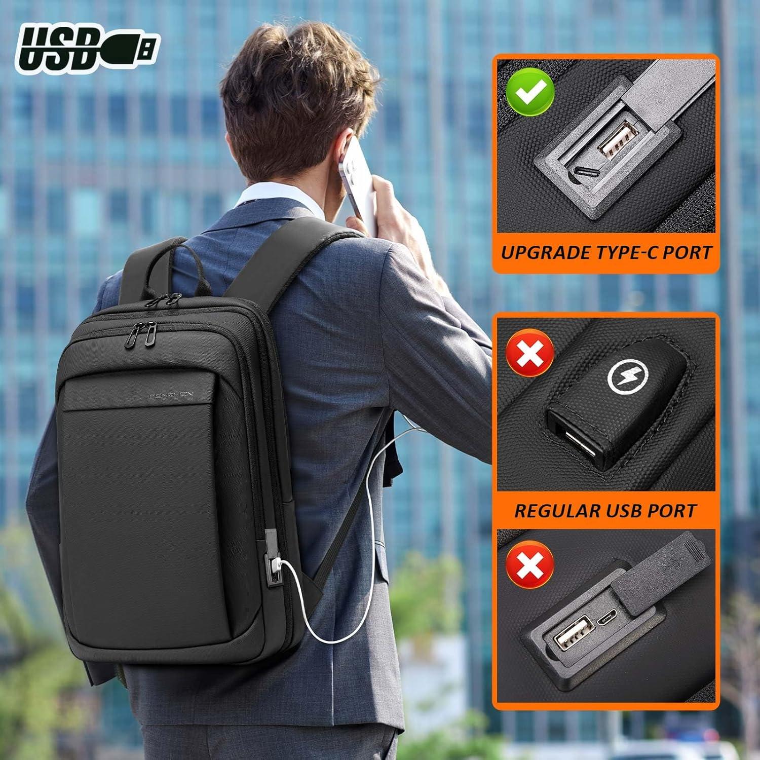 Mochila Expandible FENRUIEN para Laptop 15.6" Resistente