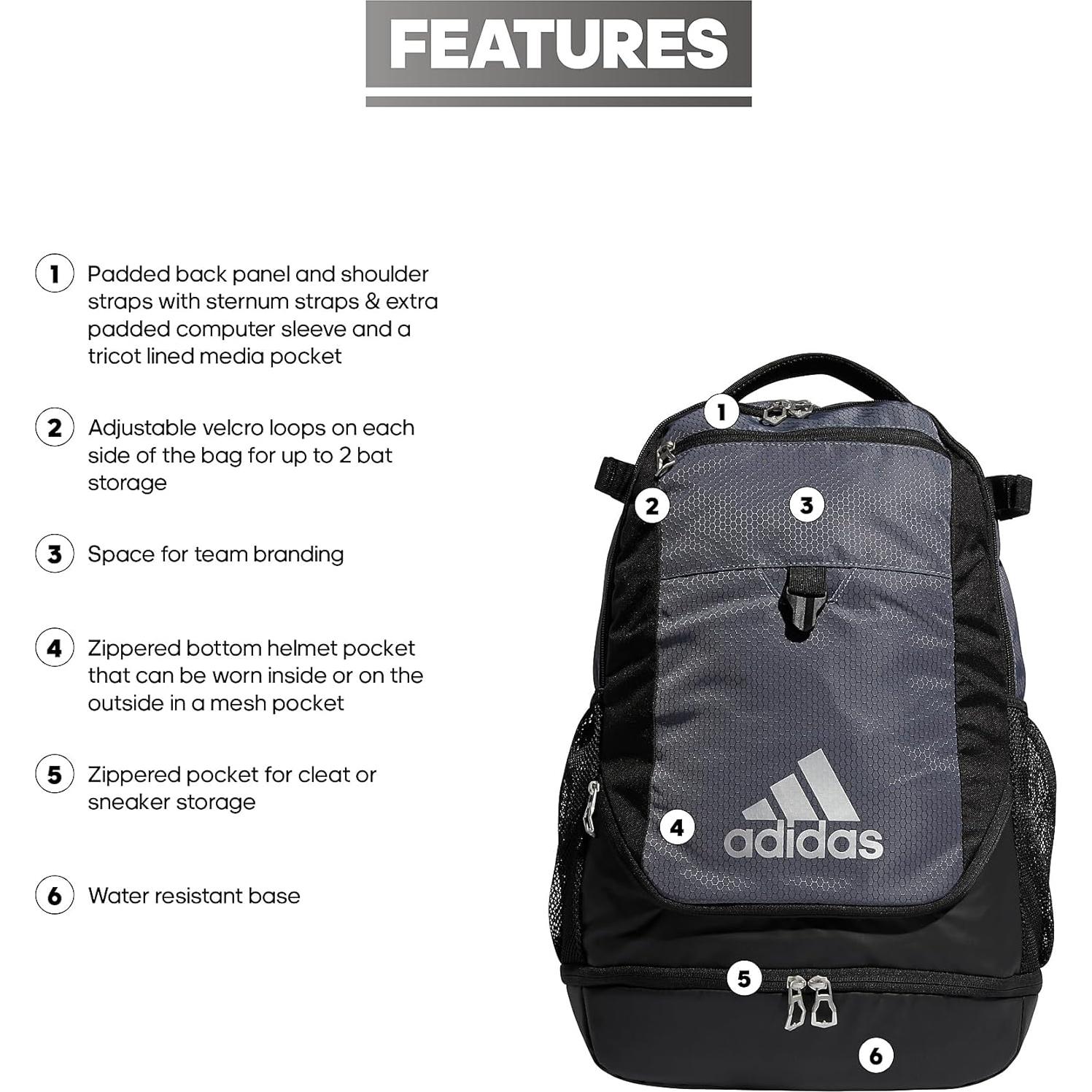 Mochila XL Utility Team adidas 20L Gris Onix Unisex