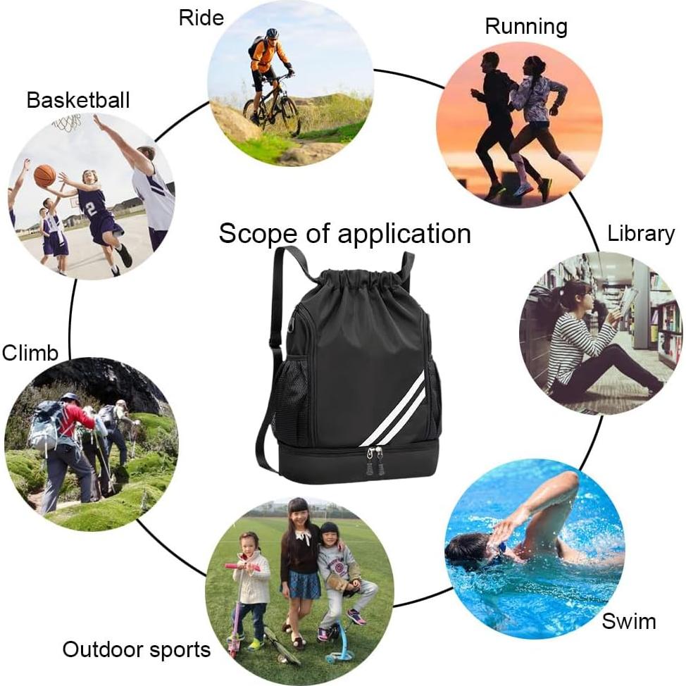 Mochila deportiva Labreccos Xrm con compartimento para zapatos