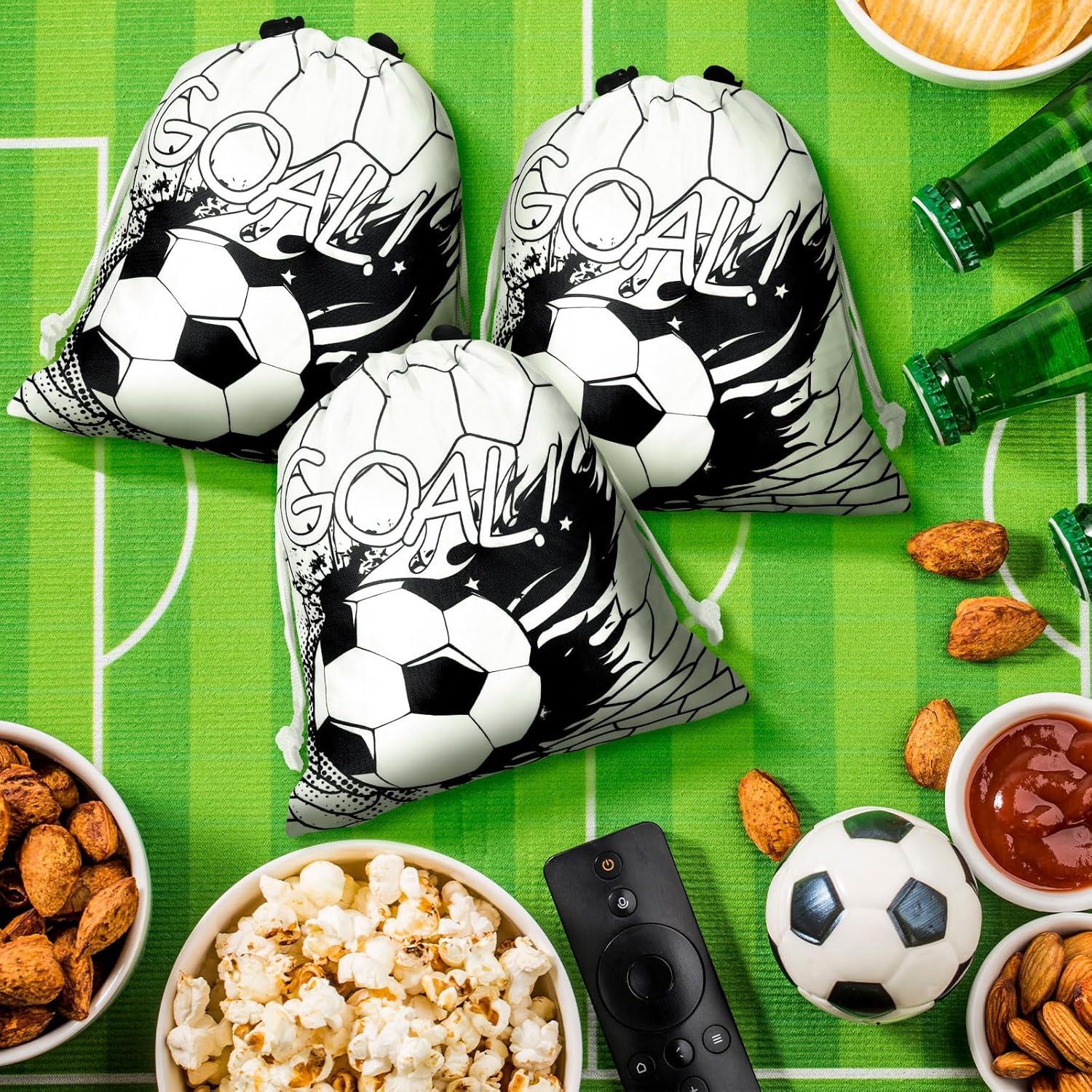 Bolsas de Cuerda para Fútbol Xuhal - 24 Pcs - Negros y Blancos