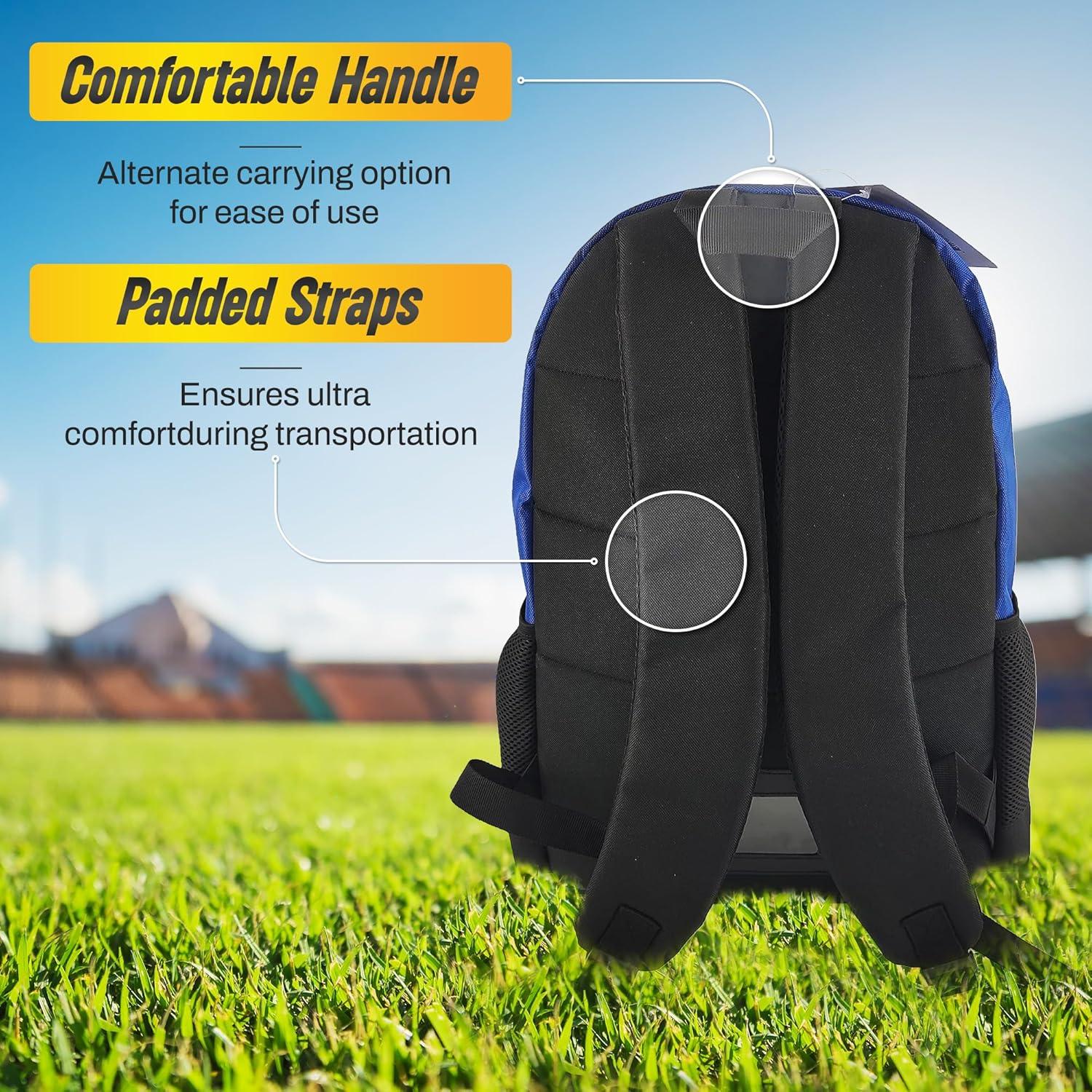 Mochila de Fútbol Vizari Avila - Resistente al Agua, Compartimentos para Botas y Balón